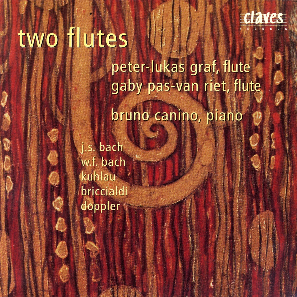 Обложка альбома «Flute Duos & Trios» — Bruno Canino, Gaby Pas-Van Riet & Peter-Lukas Graf