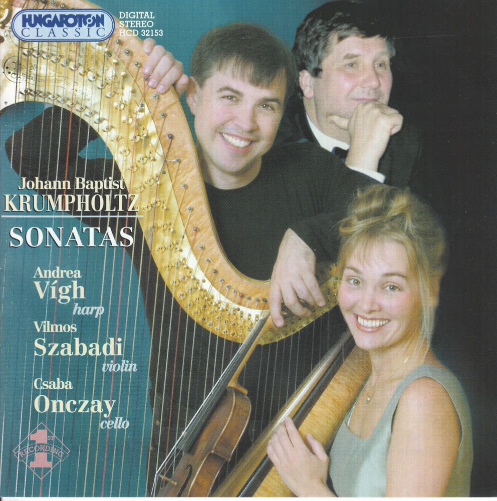 Обложка альбома «Sonatas - Chamber Music with Harp» — Andrea Vigh, Vilmos Szabadi & Csaba Onczay