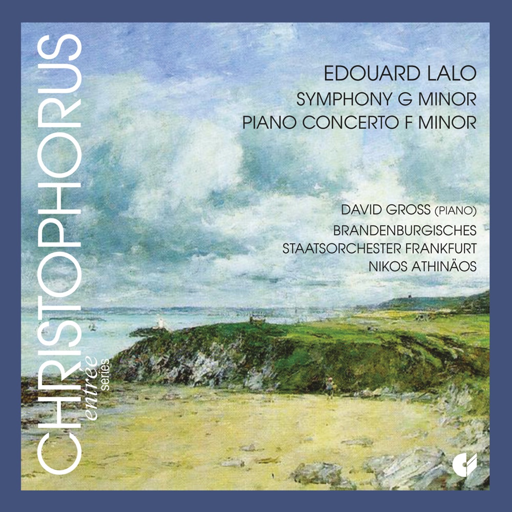 Обложка альбома «Lalo: Symphony in G minor - Piano Concerto in F minor» — Frankfurt Brandenburg State Orchestra, Nikos Athinaos, David Gross & Juri Toschmakov