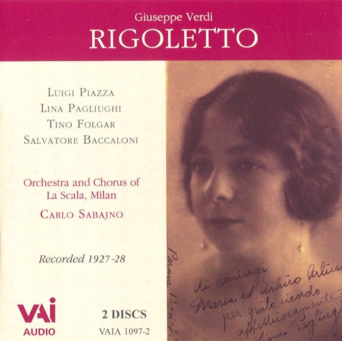 Обложка альбома «Verdi: Rigoletto (Recorded 1927)» — Luigi Piazza, Orchestra and Chorus of La Scala, Carlo Sabajno & Lina Pagliughi