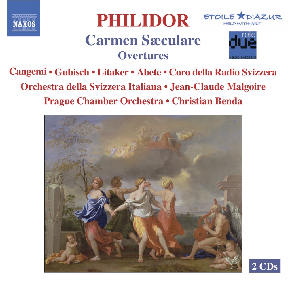 Обложка альбома «Philidor: Carmen Saeculare, Overtures» — Orchestra della Svizzera Italiana & Prague Chamber Orchestra