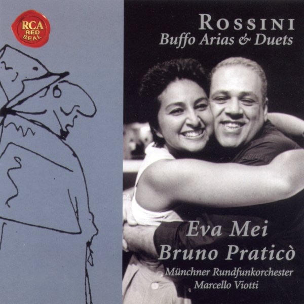 Обложка альбома «Rossini: Arien und Buffoduette» — Eva Mei, Bruno Praticò & Marcello Viotti