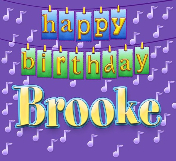 Cover of Happy Birthday Brooke - Single