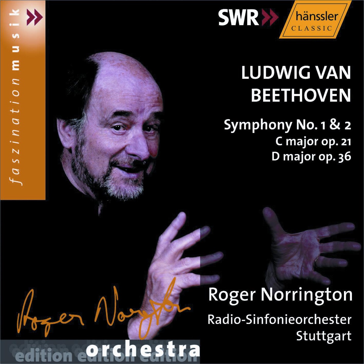 Beethoven: Symphonies Nos. 1 and 2 cover art