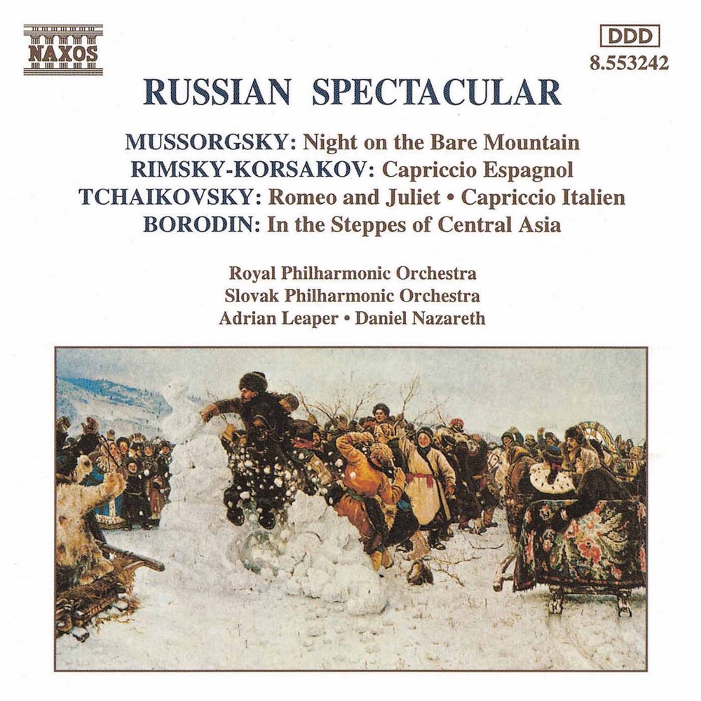 Обложка альбома «Russian Spectacular» — Daniel Nazareth, Slovak Philharmonic Orchestra, Adrian Leaper & Royal Philharmonic Orchestra