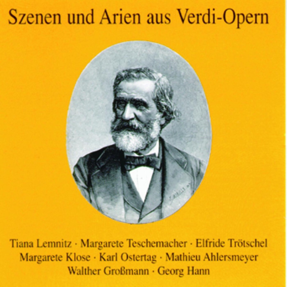 Обложка альбома «Szenen Und Arien Aus Verdi-Opern» — Artur Rother