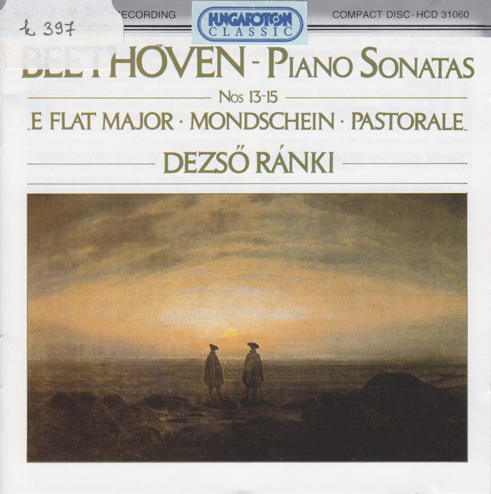 Обложка альбома «L. Beethoven: Piano Sonatas Nos. 13-15» — Dezsö Ránki