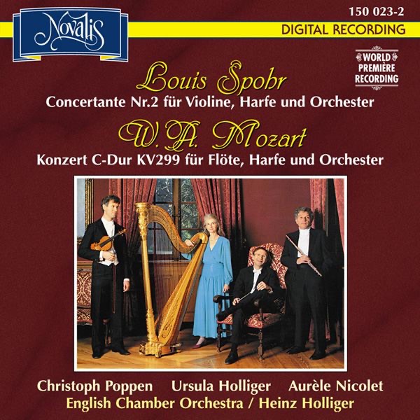 Обложка альбома «Spohr, Mozart: Harp Concertos» — English Chamber Orchestra, Aurèle Nicolet, Christoph Poppen, Heinz Holliger & Ursula Holliger