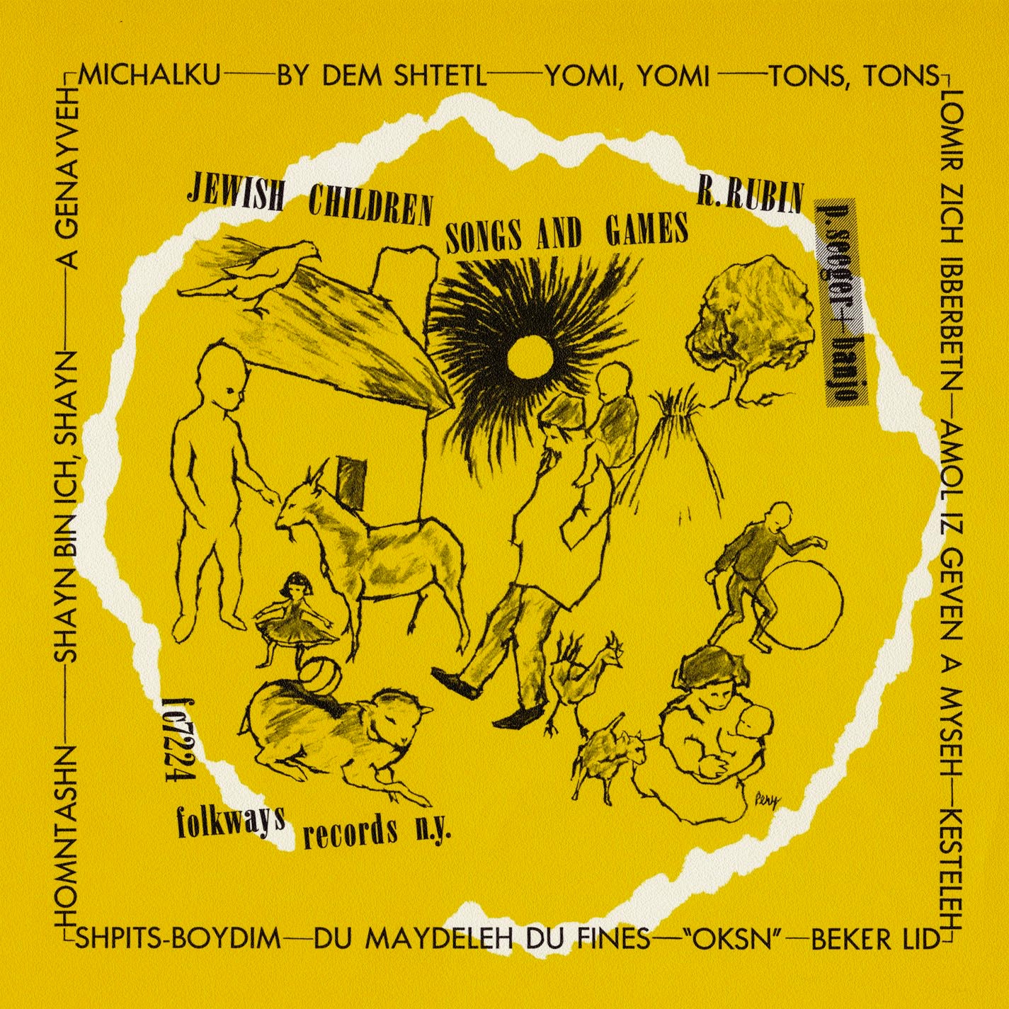 Pete Seeger & Ruth Rubin – Jewish Children’s Songs and Games Cover