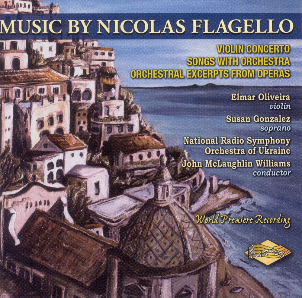Обложка альбома «Flagello: Violin Concerto - Orchestral Songs» — John McLaughlin Williams, Ukraine National Radio Symphony Orchestra, Elmar Oliveira & Susan Gonzalez