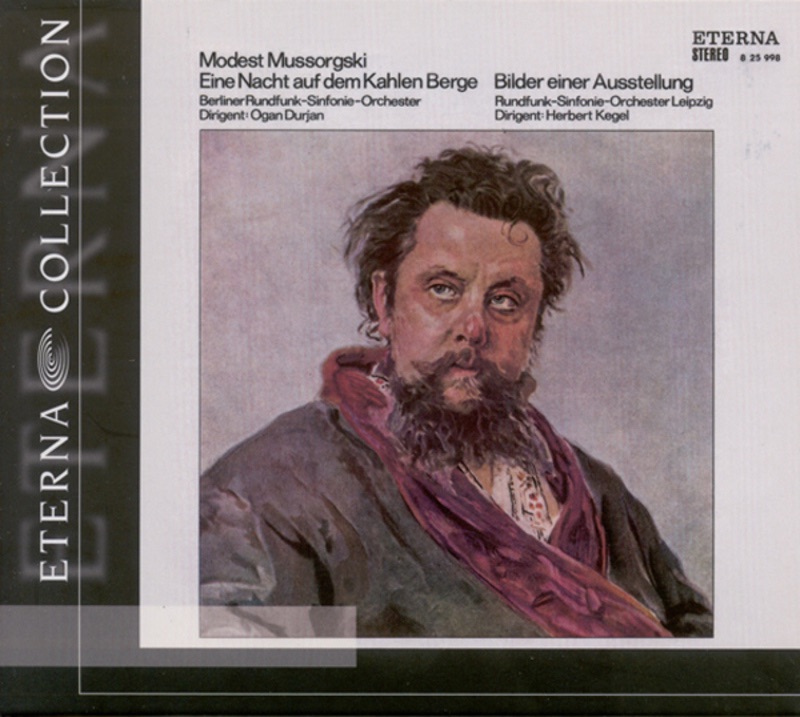 Обложка альбома «Mussorgsky: Pictures at an Exhibition, Night on a Bold Mountain - Borodin: Polovtsian Dances» — Ogan Durjan, Rundfunk-Sinfonieorchester Berlin, Herbert Kegel, MDR Leipzig Radio Symphony Orchestra, MDR Leipzig Radio Choir & Dresden Philharmonic Orchestra