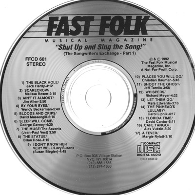 Fast Folk Musical Magazine, Vol. 6, No. 1: Shut Up and Sing the Song - The Songwriter's Exchange