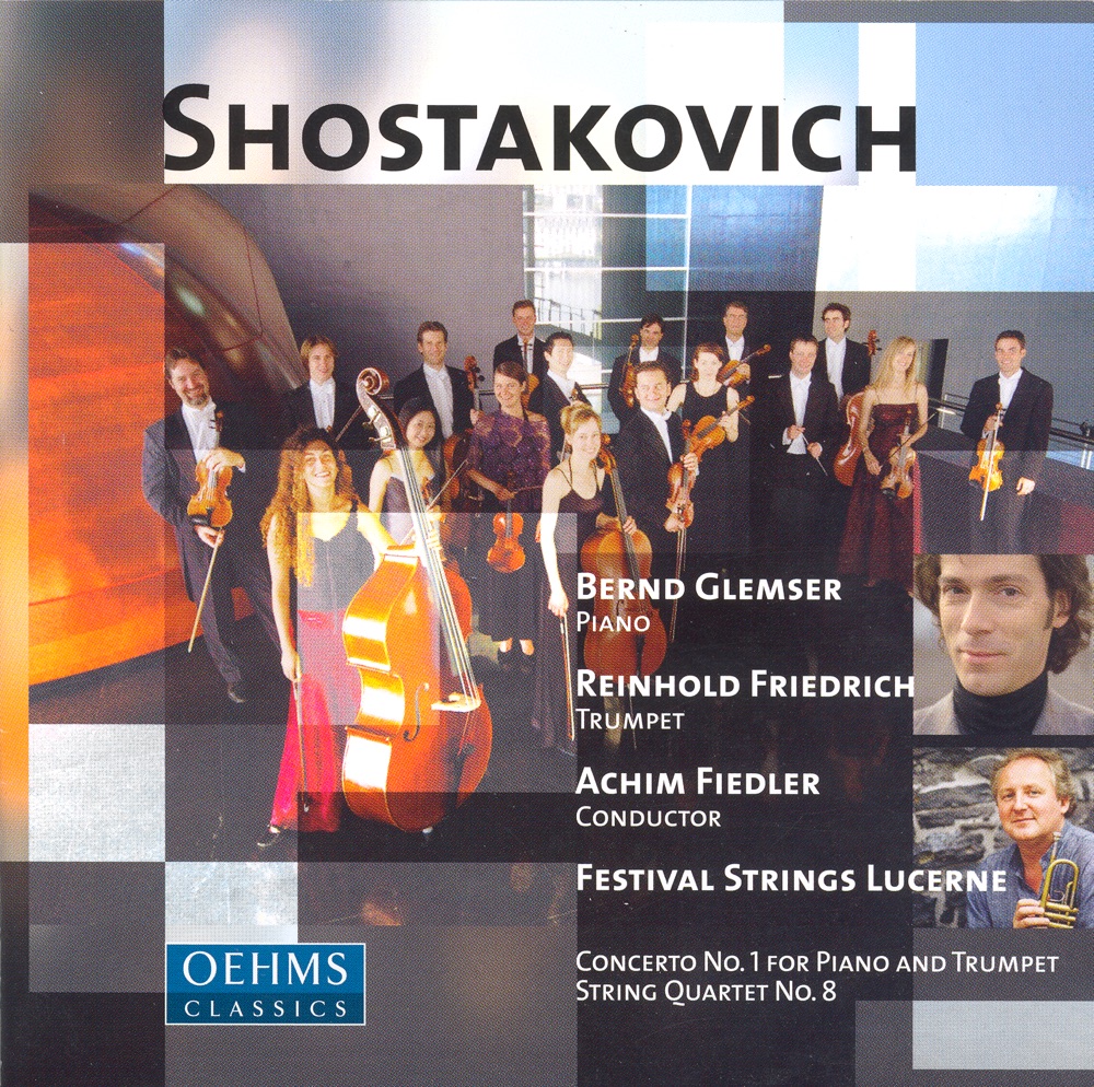 Обложка альбома «Shostakovich: Piano Concerto No. 1» — Bernd Glemser, Festival Strings Lucerne, Achim Fiedler & Reinhold Friedrich