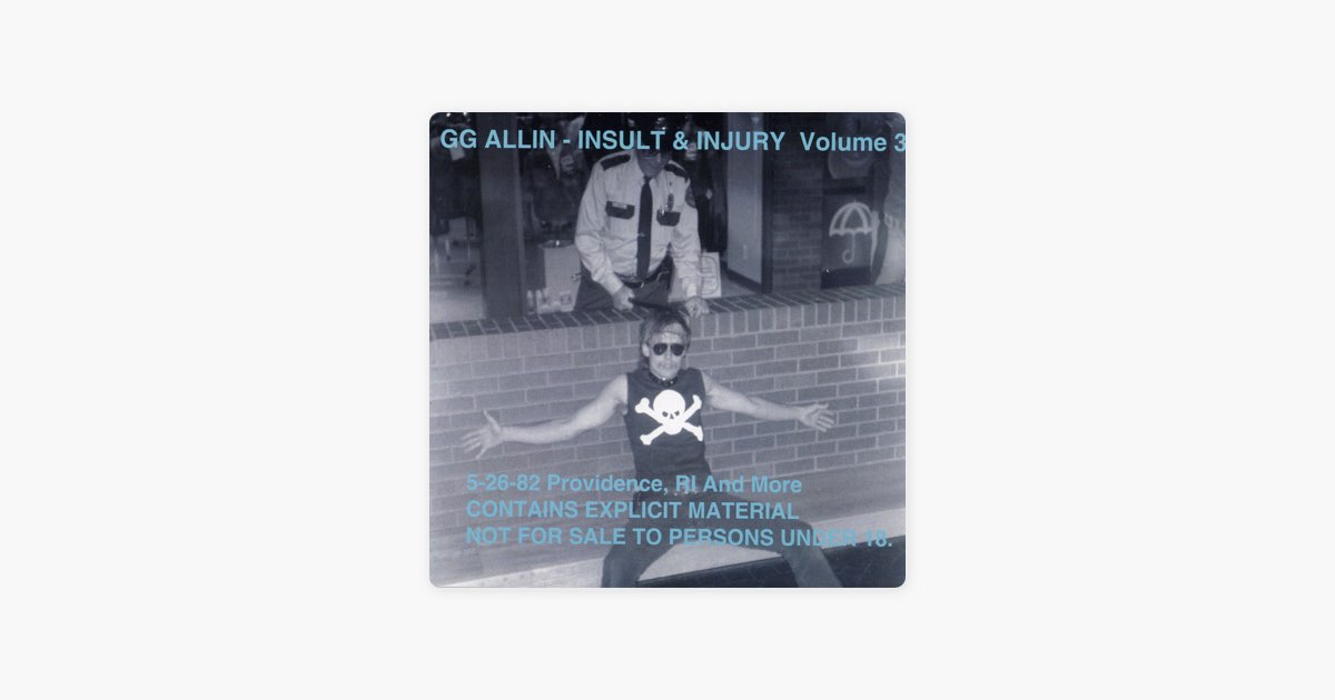 Insult & Injury Vol. 3 Live In Providence, RI. 5-26-1982 - Album