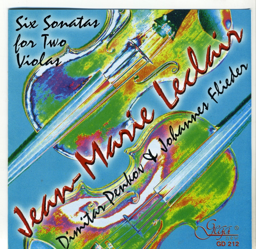 Обложка альбома «Six Sonatas for Two Violas» — Johannes Flieder & Dimitar Penkov