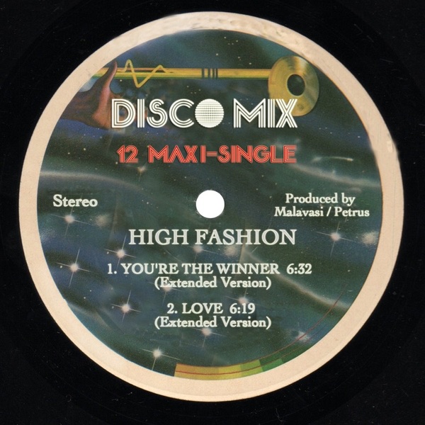 Обложка альбома «You'Re The Winner (Single)» — High Fashion