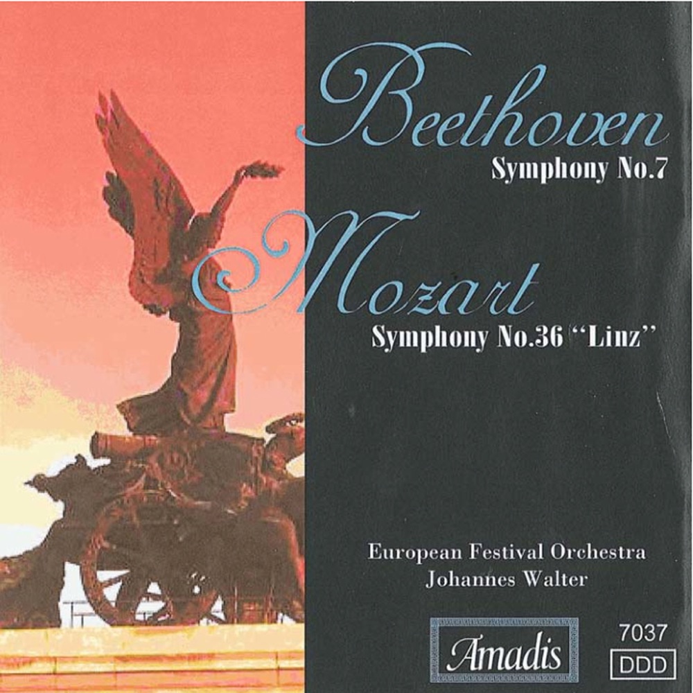 Обложка альбома «Beethoven: Symphony No. 7 - Mozart: Symphony No. 36» — Johannes Walter & European Festival Orchestra