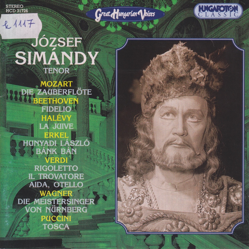 Обложка альбома «Great Hungartian Voices - József Simándy» — József Simándy