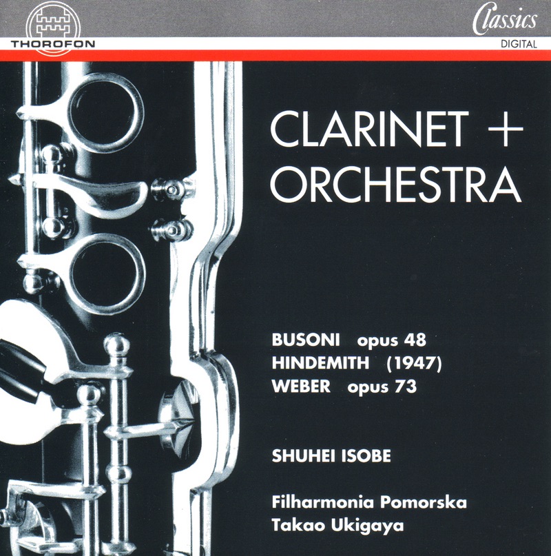 Обложка альбома «Clarinet + Orchestra» — Filharmonia Pomorska, Shuhei Isobe & Takao Ukigaya