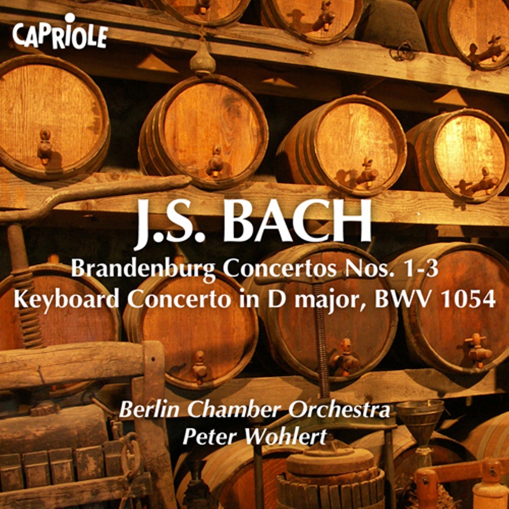 Обложка альбома «Bach, J.S.: Brandenburg Concertos Nos. 1-3 - Keyboard Concerto, Bwv 1054» — Peter Wohlert & Berlin Chamber Orchestra