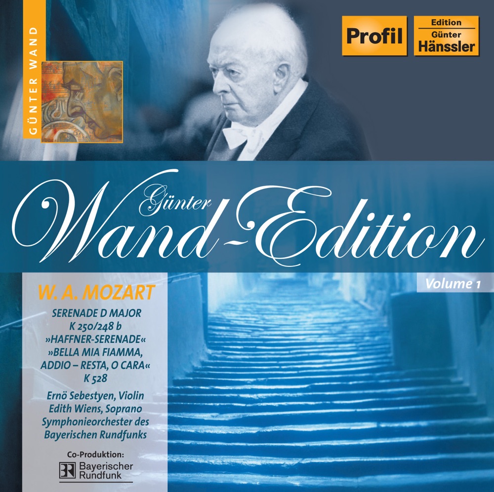 Обложка альбома «Mozart, W.A.: Serenade No. 7, "Haffner" - Bella Mia Fiamma» — Ernö Sebestyén, Günter Wand, Bavarian Radio Symphony Orchestra & Edith Wiens