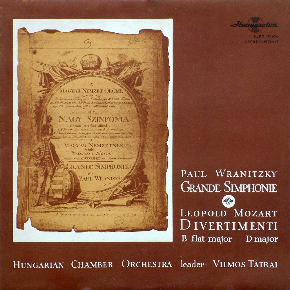 Обложка альбома «Grande Simphonie, Divertimentos» — Magyar Kamarazenekar & Tátrai Vilmos
