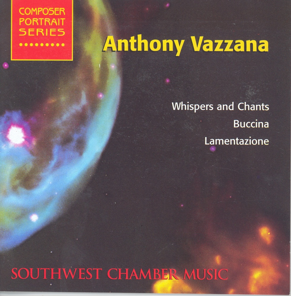 Обложка альбома «Vazzana: Whispers and Chants, Buccina & Lamentazione» — Phyllis Bryn-Julson, Jeff von der Schmidt & Southwest Chamber Music