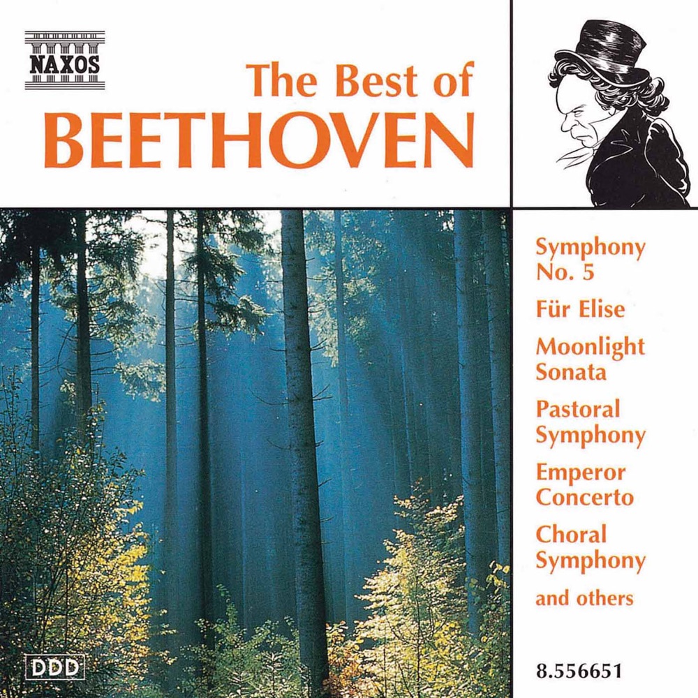 Обложка альбома «Beethoven: The Best of Beethoven» — Slovak Philharmonic Orchestra, Balázs Szokolay, Slovak Radio Symphony Orchestra, Jenő Jandó, Takako Nishizaki, Stefan Vladar & Zagreb Philharmonic Orchestra
