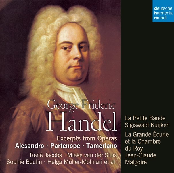 Обложка альбома «Handel: Opera Arias» — René Jacobs, Mieke van der Sluis, Sophie Boulin, Helga Müller-Molinari, La Petite Bande, Sigiswald Kuijken, La Grande Écurie et la Chambre du Roy Jean-Claude Malgoire & Henri Ledroit