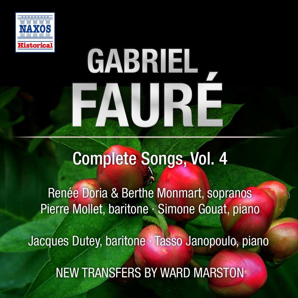 Обложка альбома «Faure: Complete Songs, Vol. 4» — Renee Doria
