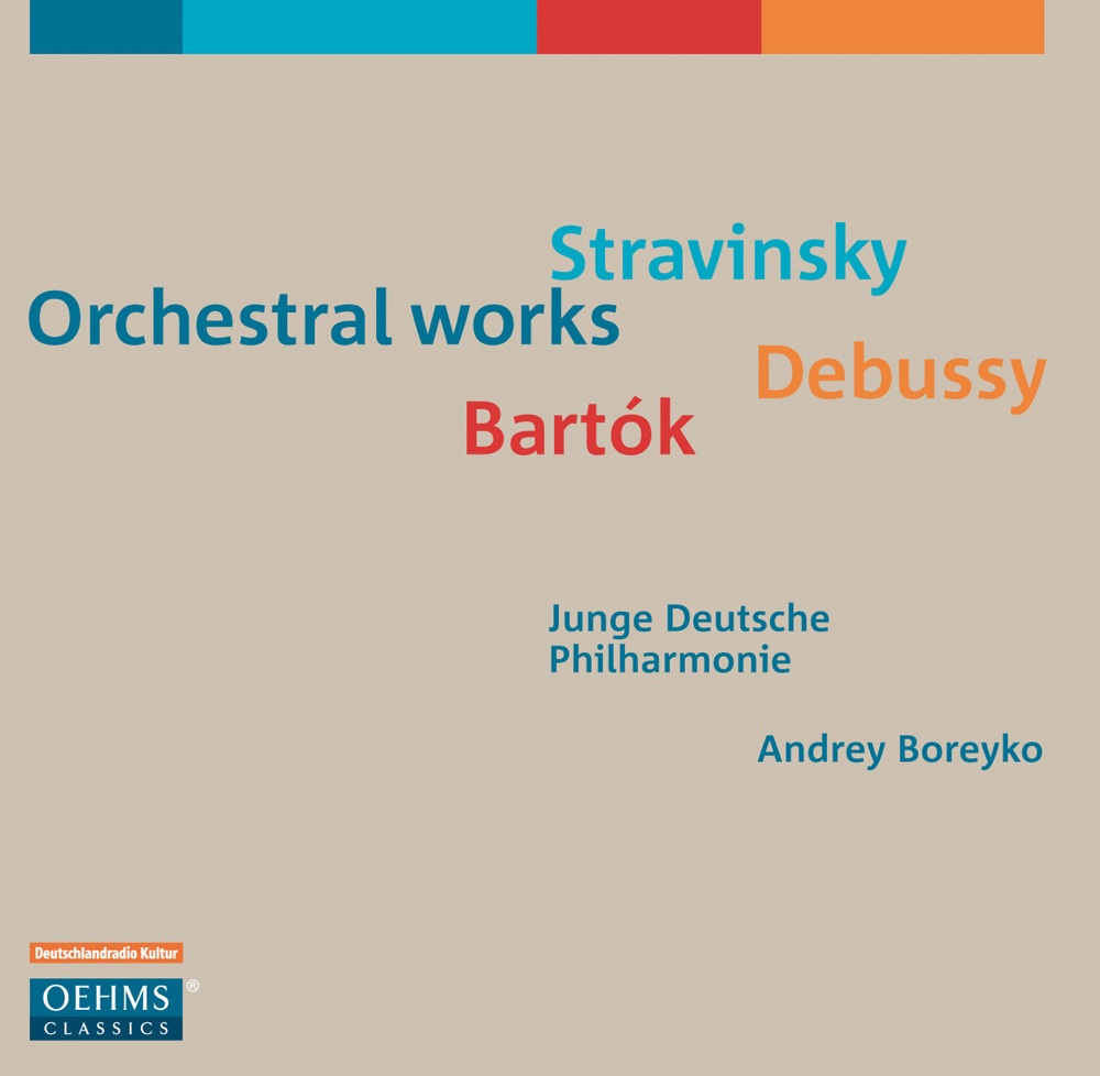 Обложка альбома «Stravinsky, Debussy & Bartók: Orchestral Works» — Andrey Boreyko & German Youth Philharmonic Orchestra