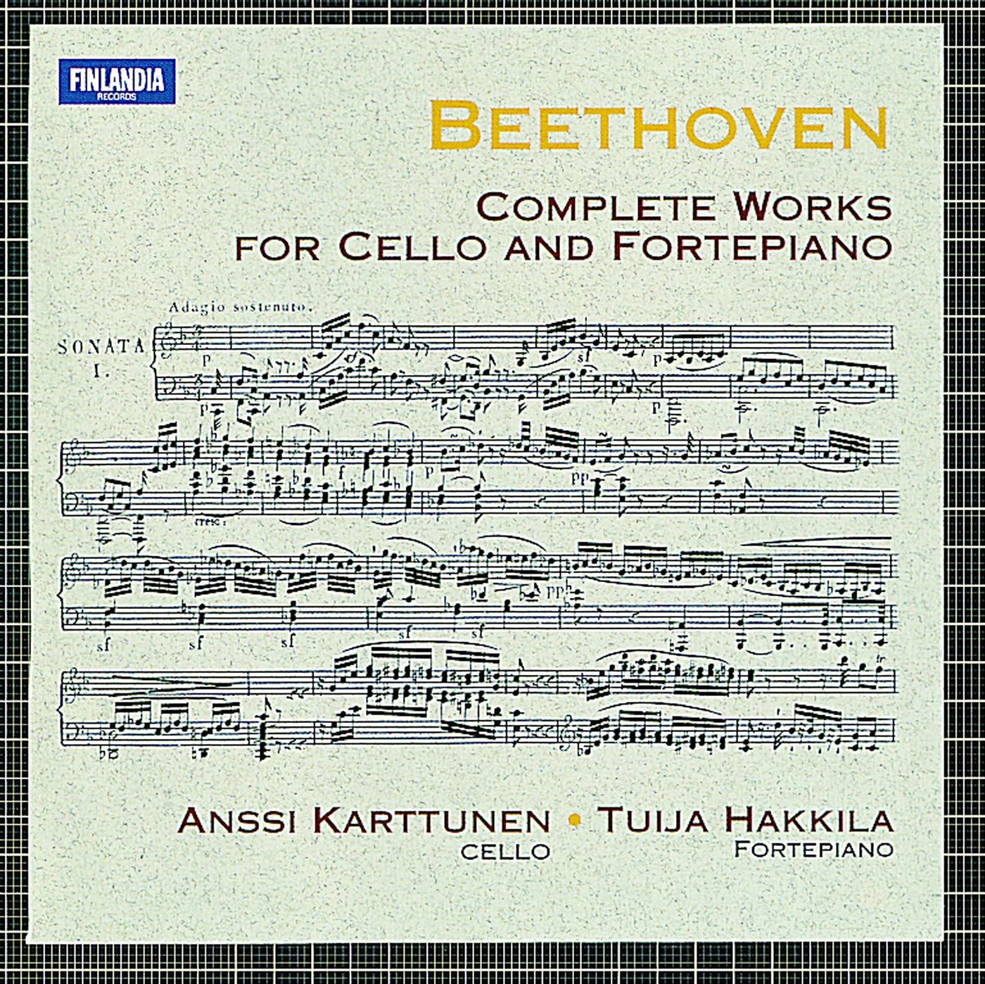 Beethoven Ludwig van: Sonata for Cello and Fortepiano, Op. 17 (orig. for horn and fortepiano) (1800) (sello), Tuija Hakkila (fortepiano) - Anssi Karttunen Kuuntelijoita: 22