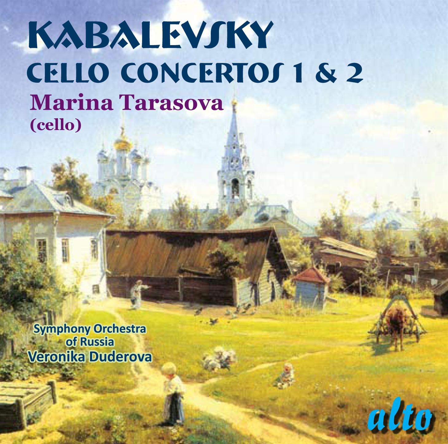 Kabalevsky: Cello Concertos 1 & 2 by Marina Tarasova, Symphony Orchestra of Russia & Veronika Duderova album cover
