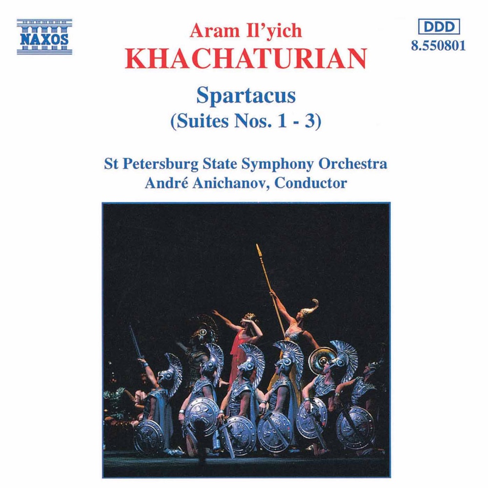 Обложка альбома «Khachaturian, A.I.: Spartacus, Suites Nos. 1- 3» — St. Petersburg State Symphony Orchestra