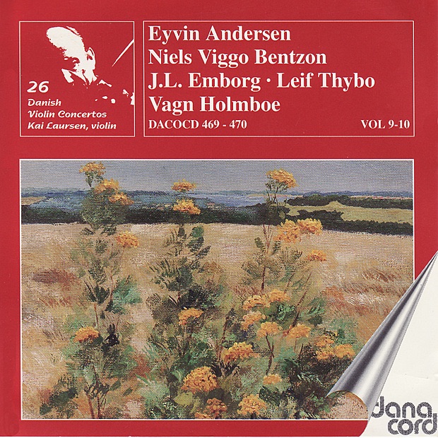 Обложка альбома «Danish Violin Concertos, Vols. 9 & 10» — Southern Jutland Symphony Orchestra & Kai Laursen