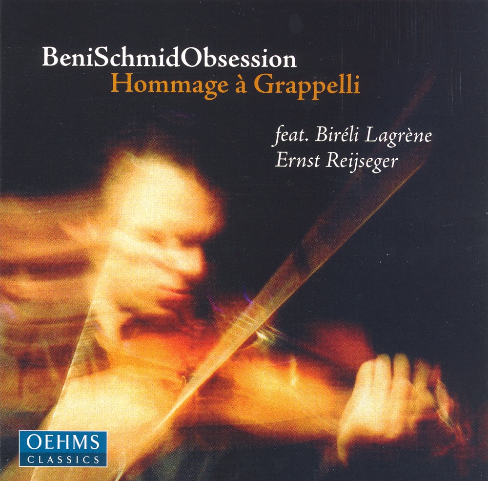 Обложка альбома «Hommage a Grappelli» — Benjamin Schmid, Georg Breinschmid, Edi Köhldorfer, Ernst Reijseger & Biréli Lagrène