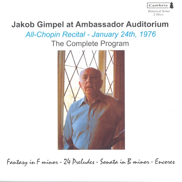 Jakob Gimpel At Ambassador Auditorium