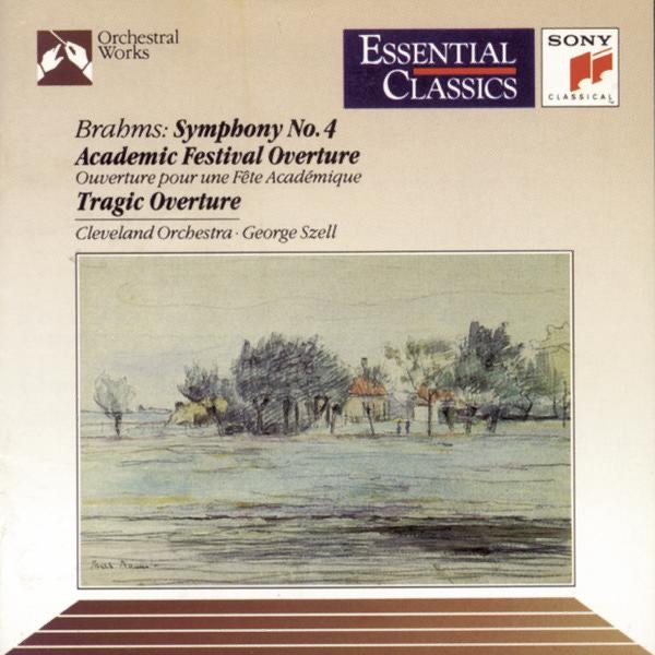 Brahms: Symphony No. 4, Academic Festival Overture, Tragic Overture cover art