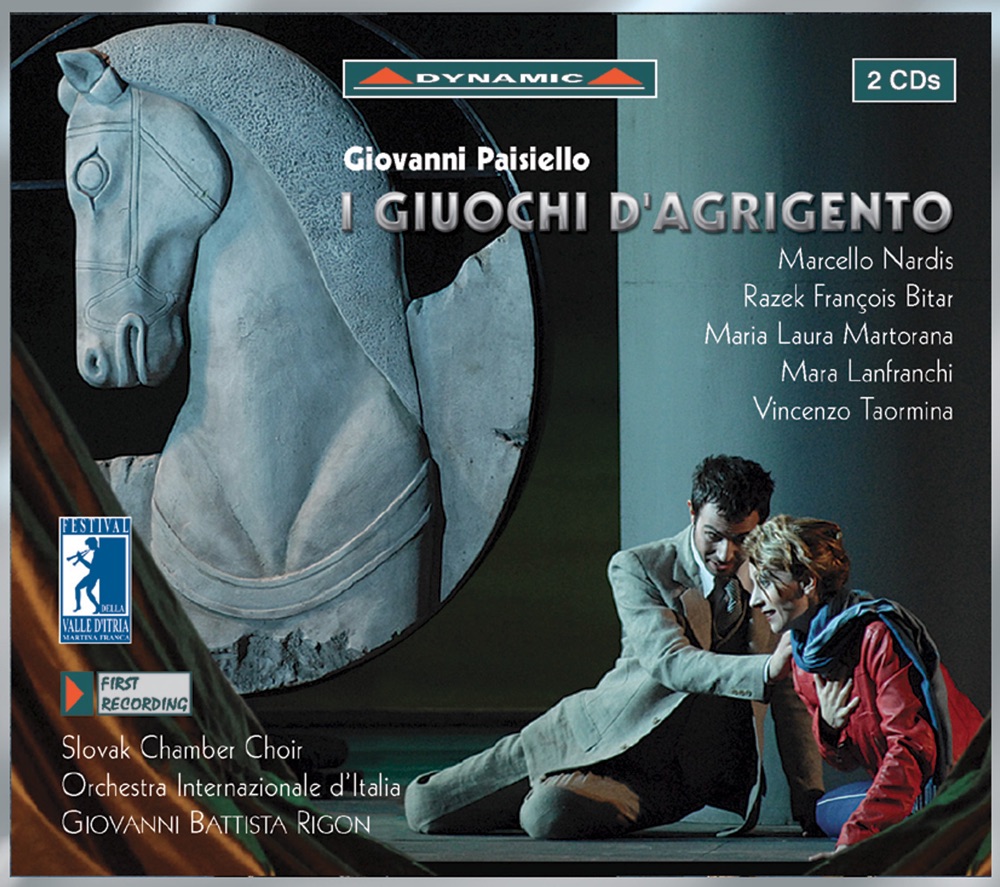 Обложка альбома «Paisiello: I Giuochi D'agrigento» — Slovak Chamber Choir, Italian International Orchestra & Giovanni Battista Rigon