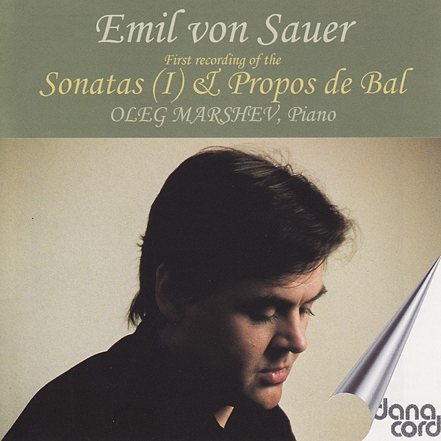 Sauer: Piano Sonata No. 1 & Propos de Bal cover art