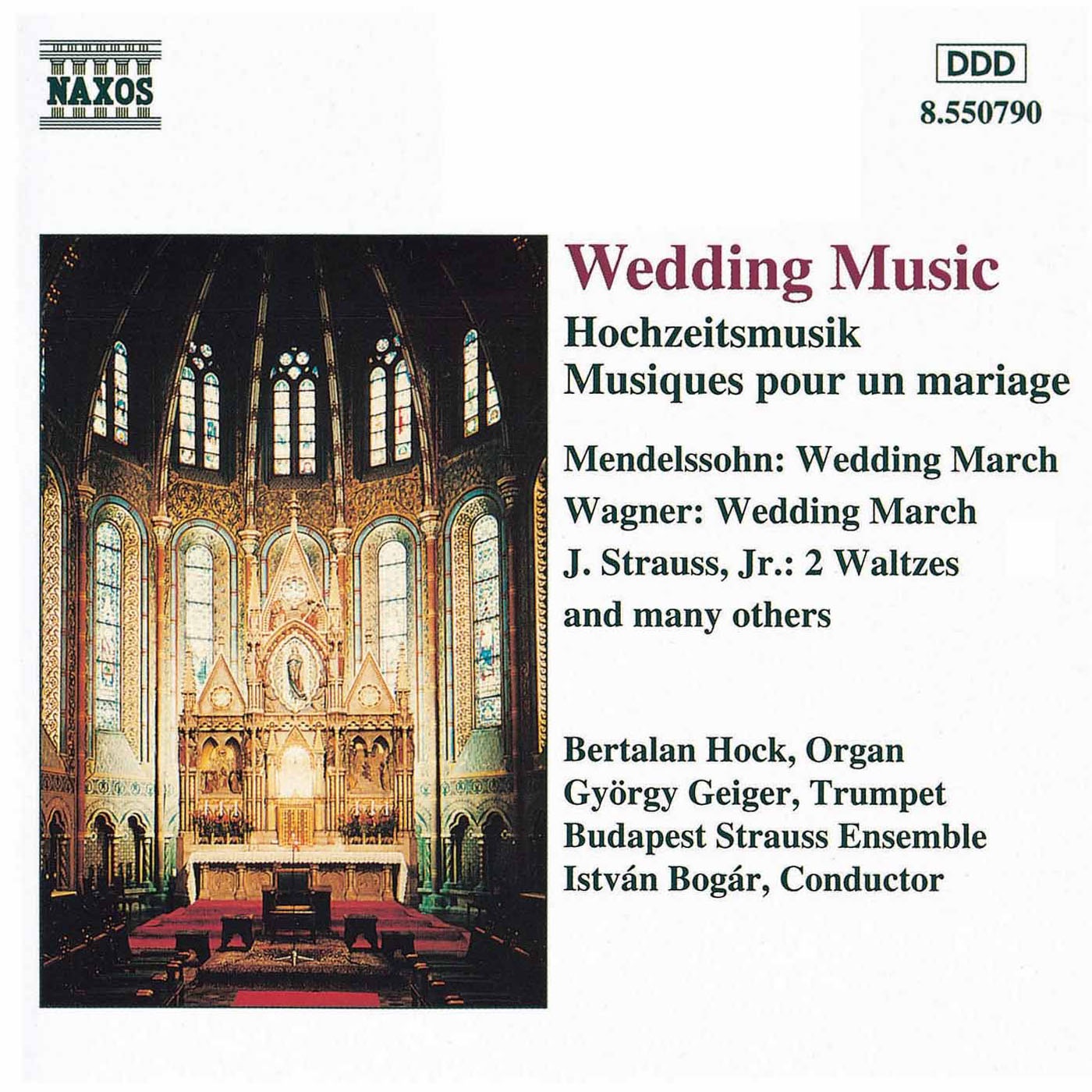 Wedding Music by Bertalan Hock, Gyorgy Geiger, István Bogár & Budapest Strauss Ensemble album cover