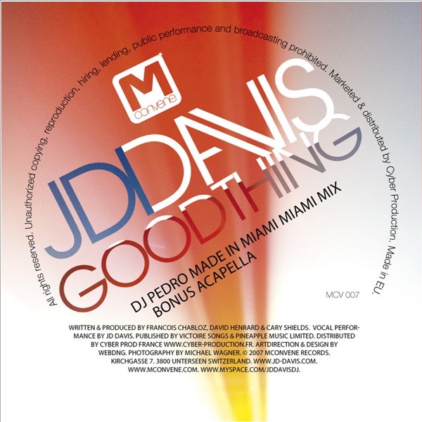 Обложка альбома «Good Thing - EP» — JD Davis