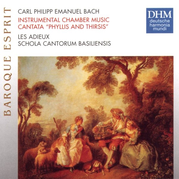 Обложка альбома «C.P.E. Bach: Instrumental Chamber Music; Cantata "Phyllis and Thirsis"» — Andreas Staier, Beatrix Landolf, Christoph Huntgeburth, Hans-Martin Linde, Jaap Schröder, Les Adieux, Nigel Rogers, Phoebe Carrai, Rolf Junghanns, Rosmarie Hofmann & Wilbert Hazelzet