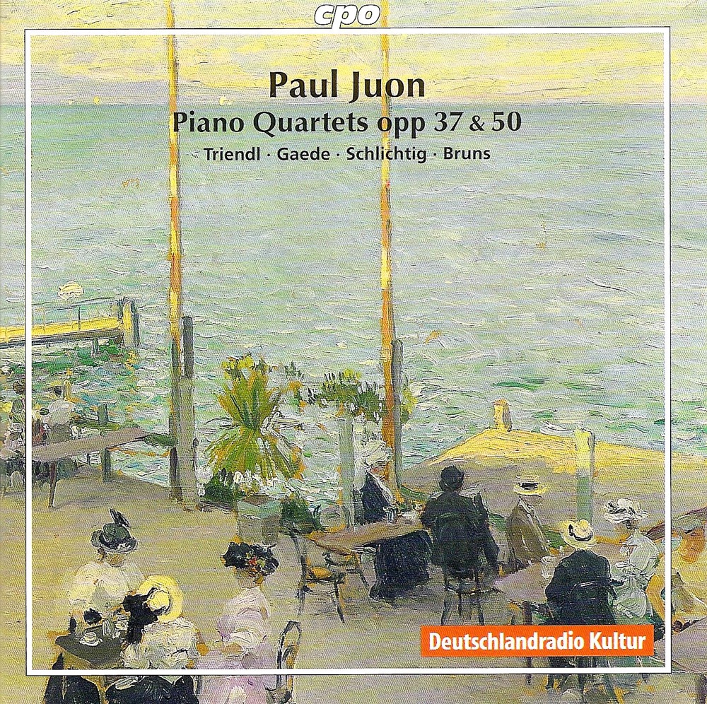 Обложка альбома «Juon: Piano Quartets Nos. 1 and 2» — Hariolf Schlichtig, Daniel Gaede, Peter Bruns & Oliver Triendl