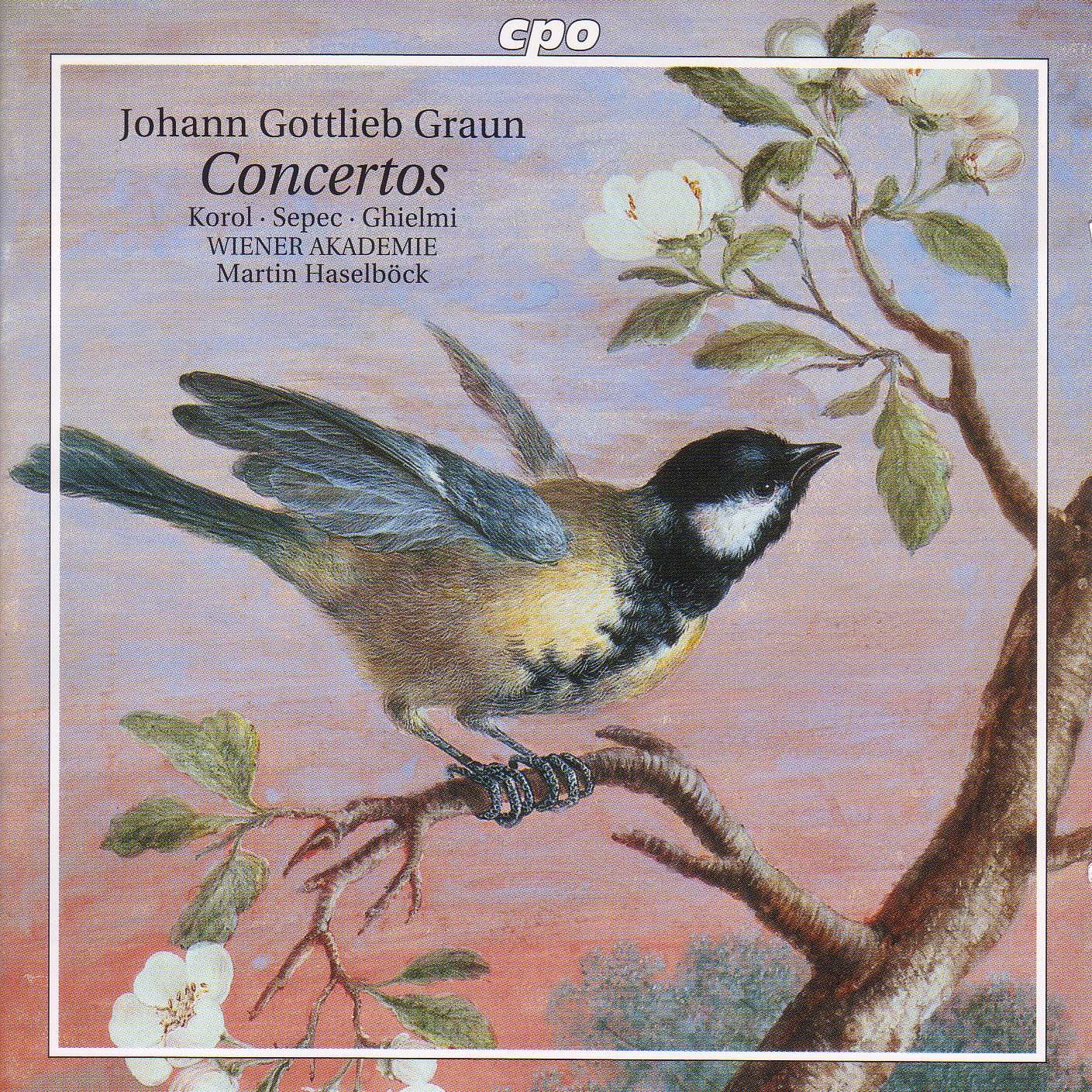 Graun: Violin Concertos - Viola Da Gamba Concerto by Martin Haselbock, Vienna Academy Orchestra, Ilja Korol, Daniel Sepec & Vittorio Ghielmi album cover