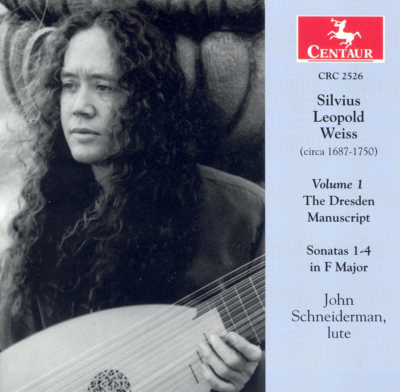 Weiss, S.L.: Dresden Manuscript (The), Vol. 1 - Lute Sonatas Nos. 1-4 by John Schneiderman album cover