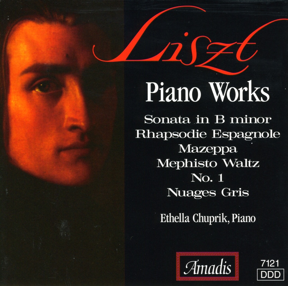 Обложка альбома «Liszt: Piano Sonata - Rhapsodie Espagnole - Mephisto Waltz No. 1» — Ethella Chuprik