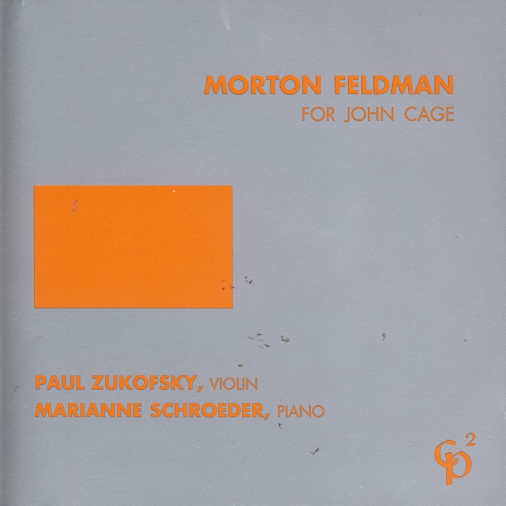 Обложка альбома «For John Cage» — Paul Zukofsky & Marianne Schroeder