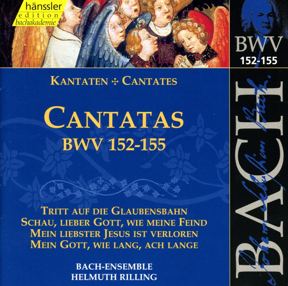 Обложка альбома «Bach, J.S.: Cantatas, Bwv 152-155» — Wolfgang Schone, Arleen Auger, Gächinger Kantorei Stuttgart, Helmuth Rilling, Stuttgart Bach Collegium, Ann Murray, Adalbert Kraus, Walter Heldwein, Aldo Baldin, Ingeborg Reichelt, Hanns-Friedrich Kunz, Norma Lerer & Friedreich Melzer
