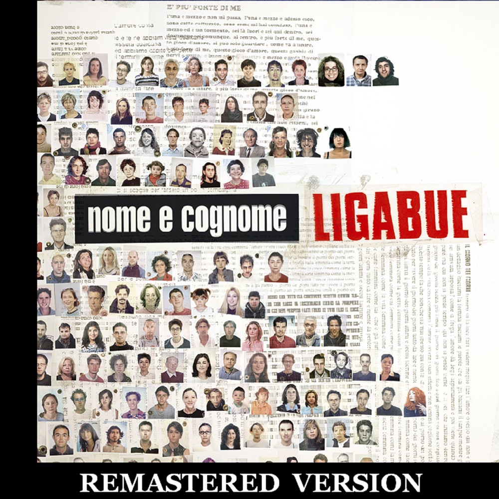 Обложка альбома «Nome e cognome (Remastered Version)» — Ligabue
